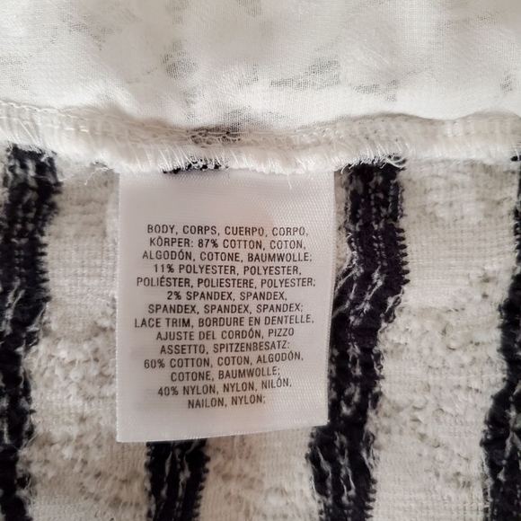 Anthropologie Striped Lace Long Cardigan Sz Small - Picture 10 of 10